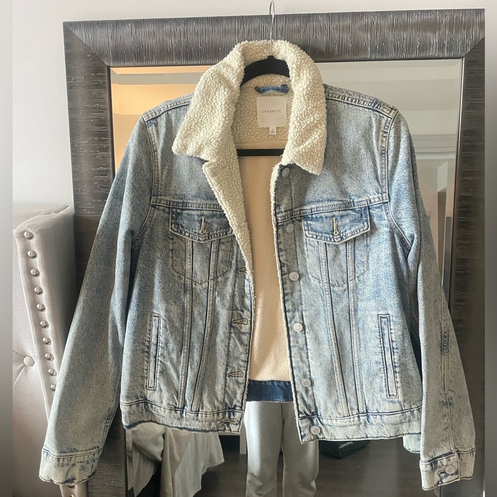 Denim Sherpa jacket